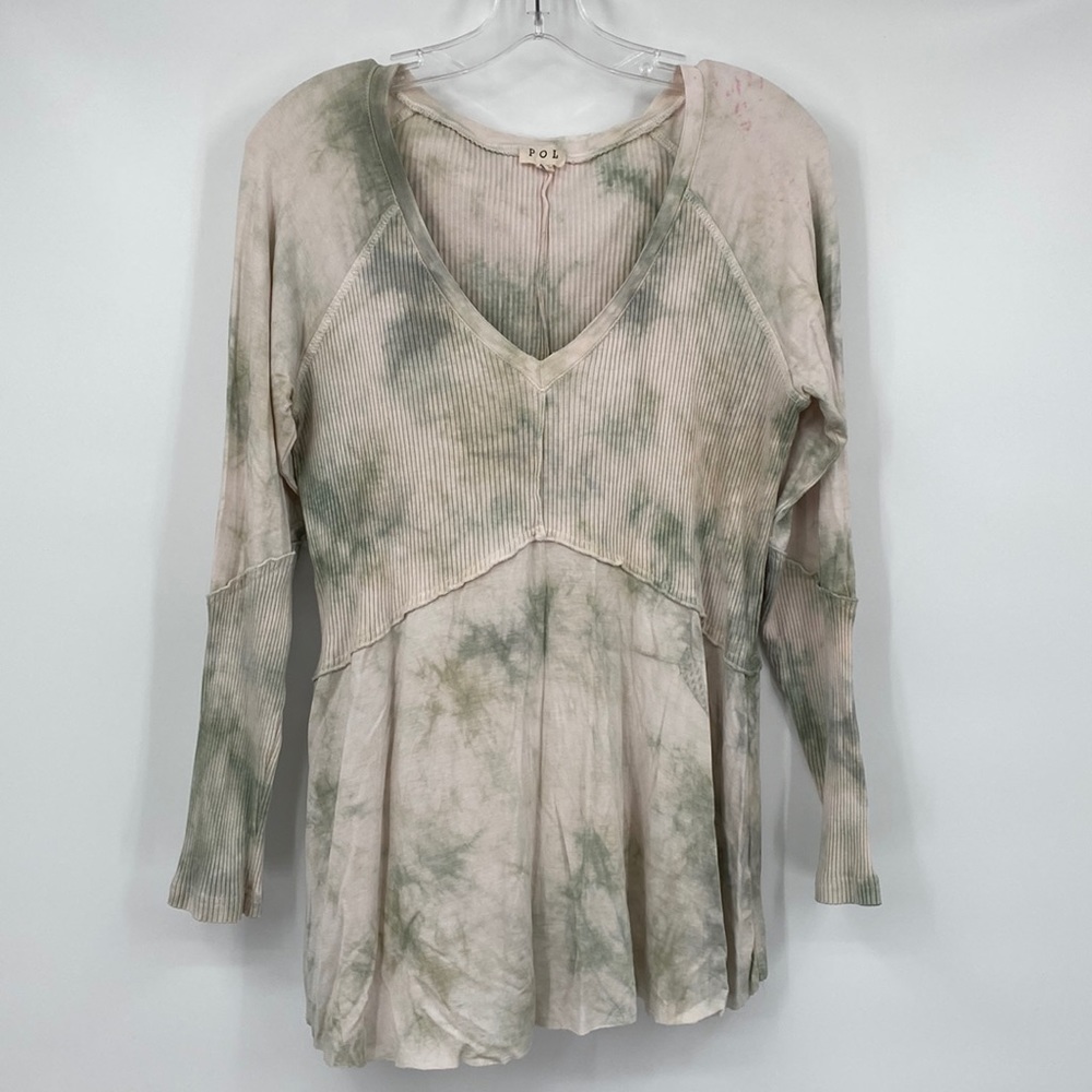 POL Tie Dye Long Sleeve Shirt